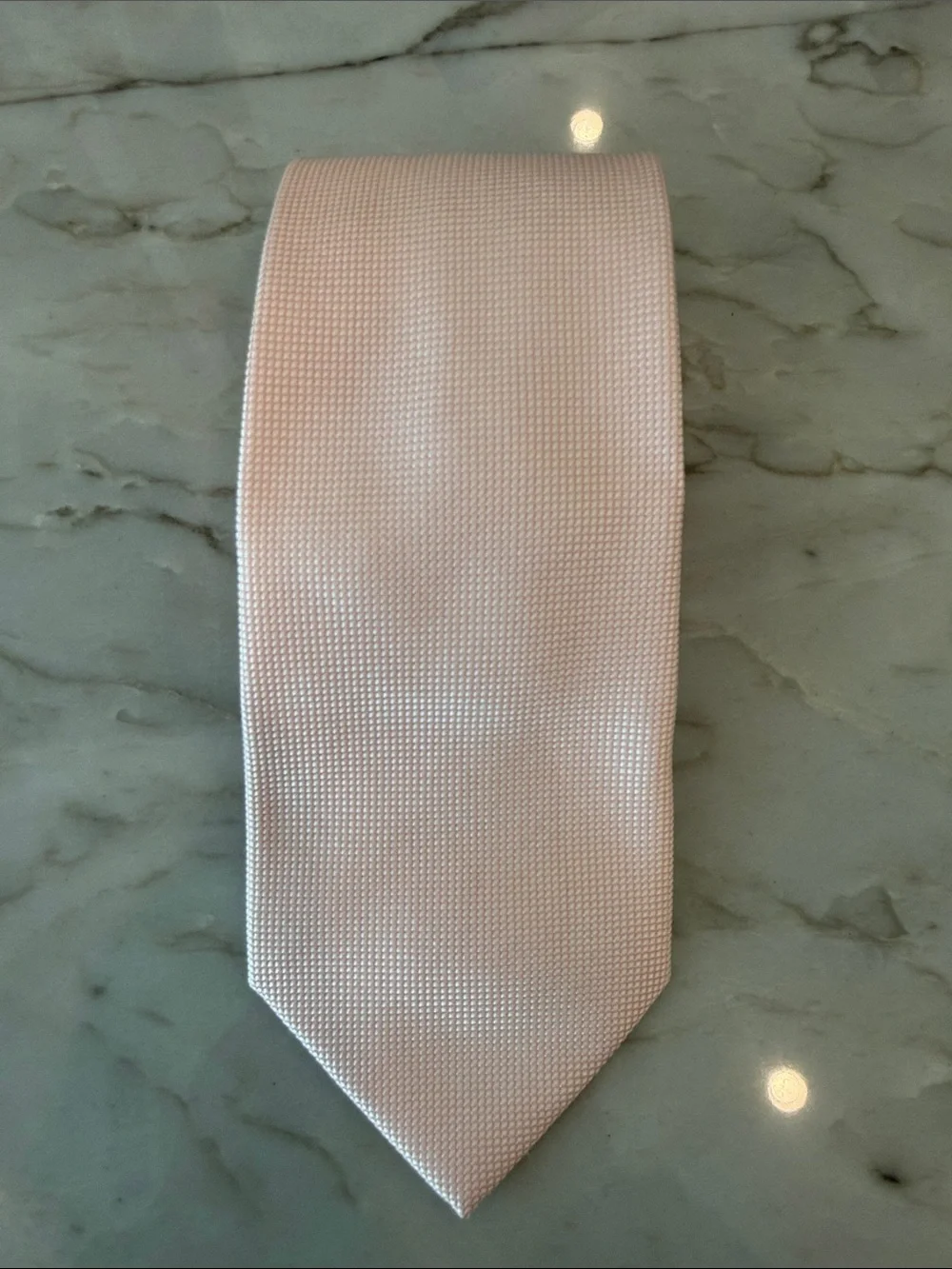 Charvet Pale Pink Textured Woven Tie